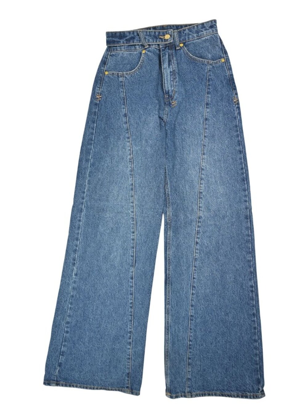 Ksubi x P.E Nation Runaway Detached Jean in Mid Blue Denim